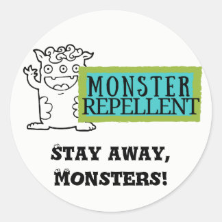 Autocollants pour enfants - Repellent monstre
