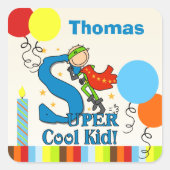 Autocollants pour enfants super Cool (Devant)