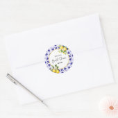 Autocollants pour fête de mariage Blue Mediterrane (Enveloppe)
