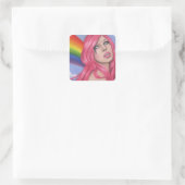 Autocollants pour filles arc-en-ciel (Sac)