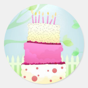 Autocollants pour gâteaux d'anniversaire