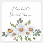 Autocollants pour la douche de mariage marguerite  (Devant)