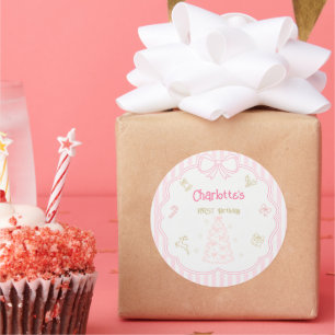 Autocollants pour le premier anniversaire de Noël
