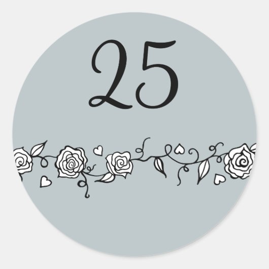 Autocollants pour les 25 ans de mariage (Devant)