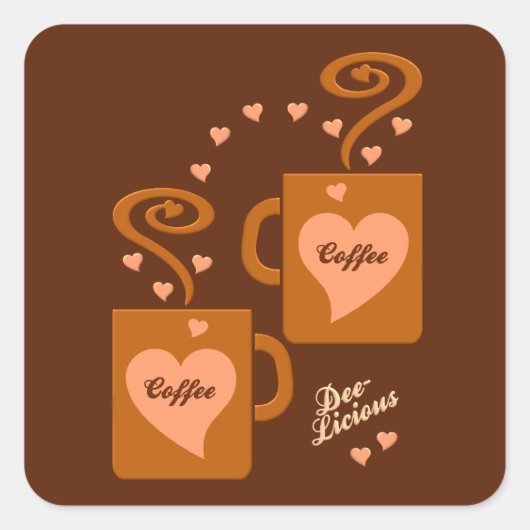Autocollants pour les amateurs de café (Devant)