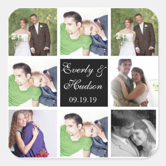 Autocollants pour photos de mariage (Devant)