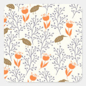 Autocollants pour plantes oiseaux (Devant)