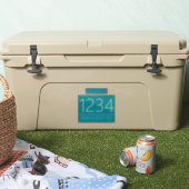 Autocollants pour poubelles bleus (Glacière)