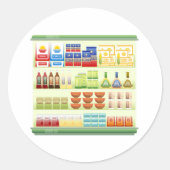 Autocollants pour rayons de supermarché (Devant)