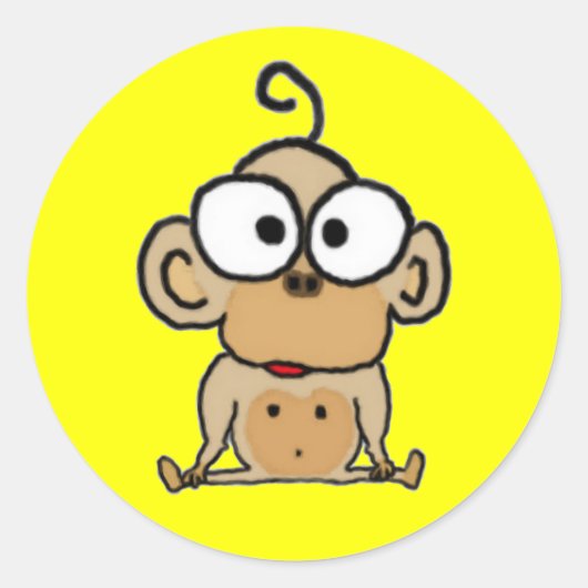 Autocollants pour singes bébés (Devant)