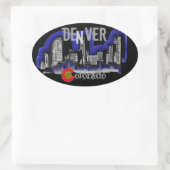 Autocollants pour skyline Denver Colorado (Sac)