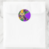 Autocollants pour Soirée Masquée Vert Violet Or (Sac)