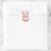 Autocollants pour vêtements bébé rose (Sac)