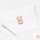 Autocollants pour vêtements bébé rose (Enveloppe)