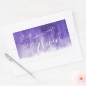 Autocollants pourpres de mariage de lavage (Enveloppe)