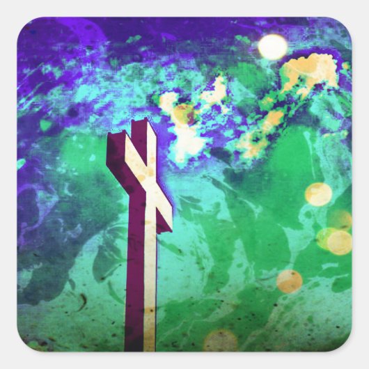 Autocollants pourpres de Sainte Croix (Devant)