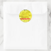 Autocollants Priorité ! Fleurs de Dahlia Jaune per (Sac)