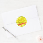 Autocollants Priorité ! Fleurs de Dahlia Jaune per (Enveloppe)