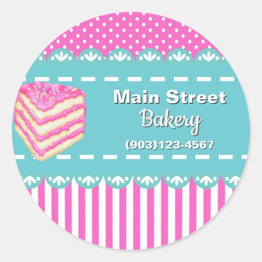 Autocollants professionnels de boulangerie personn (Devant)