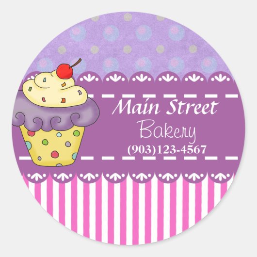 Autocollants professionnels de boulangerie personn (Devant)