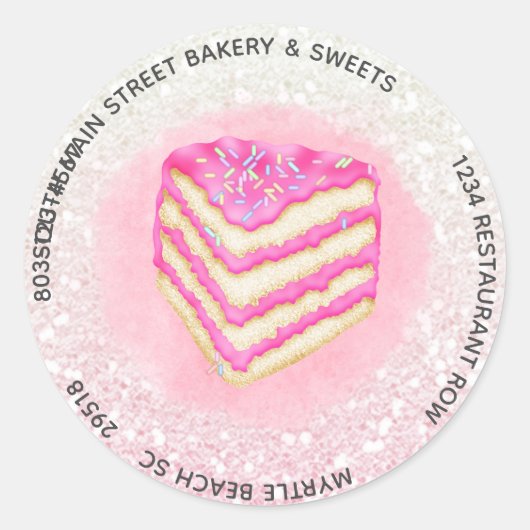 Autocollants professionnels de boulangerie personn (Devant)