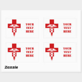 Autocollants professionnels Médicales, personnalis (Feuille)