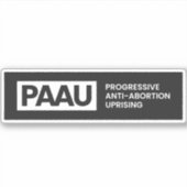 Autocollants progressifs contre l'avortement (Devant)