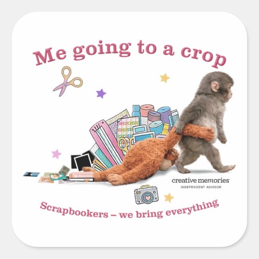 Autocollants Punch le singe 3" (Devant)