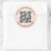 Autocollants QR Code Rond de 3 Pouces Entreprise P (Sac)