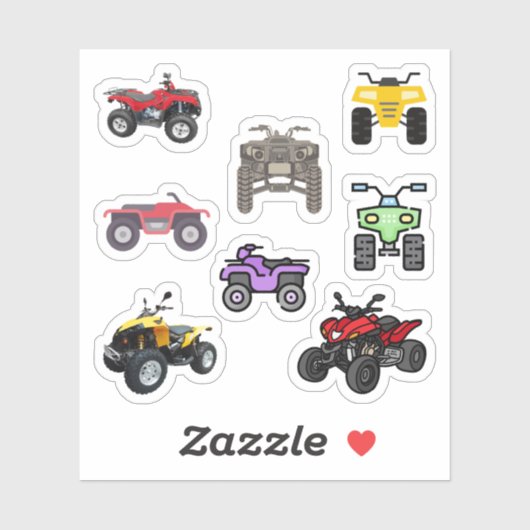 Autocollants Quad Bike (Feuille)