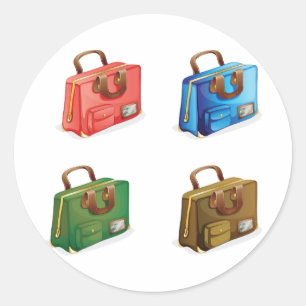 Autocollants Quatre Valises