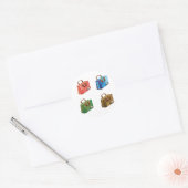 Autocollants Quatre Valises (Enveloppe)