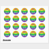 Autocollants Rainbow Burst (Feuille)