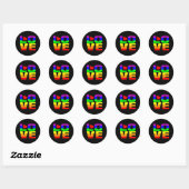 Autocollants Rainbow Love (Feuille)