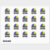 Autocollants Rainbow Parachute (Feuille)