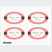 Autocollants rayés bonbons rose (Feuille)