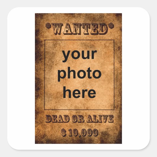 Autocollants "Recherchés" (Devant)