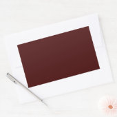 Autocollants Rectangle Marron Brûlé Uni (Enveloppe)