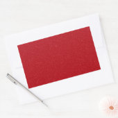 Autocollants Rectangle Tachetés Rouges Tomate – Pe (Enveloppe)