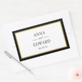 Autocollants rectangulaires de mariés de bordure d (Enveloppe)