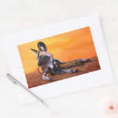 Autocollants rectangulaires pour chien sauvage afr (Enveloppe)