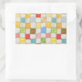 Autocollants rectangulaires pour patchwork fou (Sac)