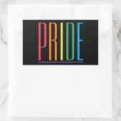 Autocollants rectangulaires PRIDE II (Sac)