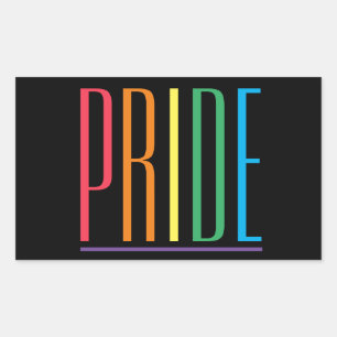 Autocollants rectangulaires PRIDE II