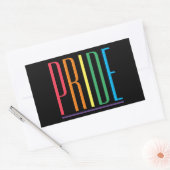 Autocollants rectangulaires PRIDE II (Enveloppe)