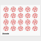 Autocollants Red Snowmen (Feuille)