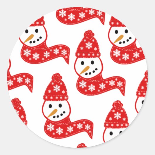 Autocollants Red Snowmen (Devant)