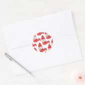 Autocollants Red Snowmen (Enveloppe)