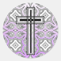 Autocollants religieux de Croix-Rouge et Noire