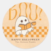 Autocollants Rétro Fantômes Mignons Halloween (Devant)